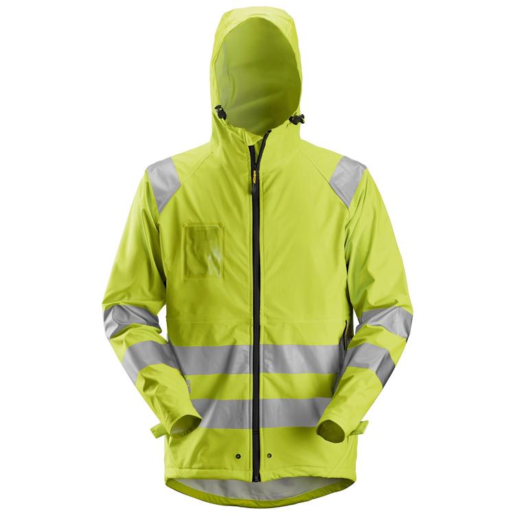 Snickers 8233 Regenjack Pu High Visibility Klasse 3 Hv Yellow - Base