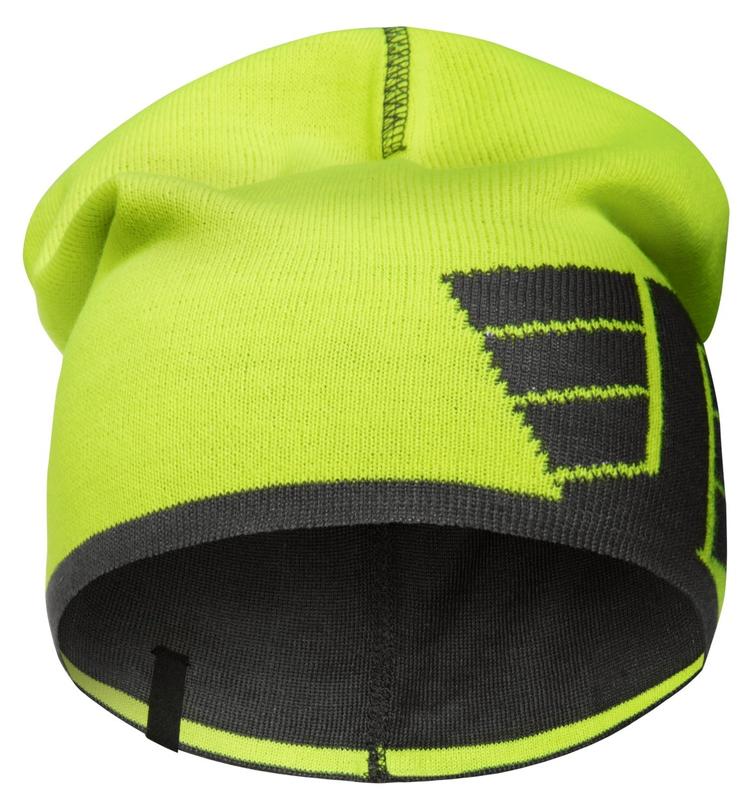 Snickers 9015 Reversible Beanie Hv Yellow - Steel Grey