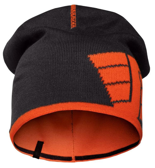 Snickers 9015 Reversible Beanie Navy - Hv Orange