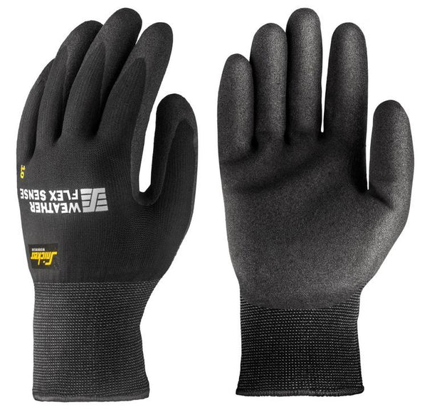 Snickers 9319 Weather Flex Sense Gloves Black