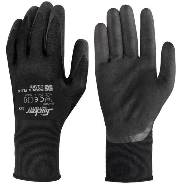 Snickers 9327 Power Flex Guard Gloves Black