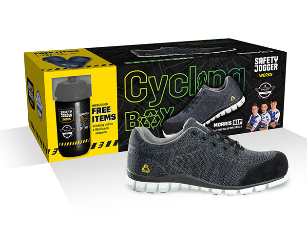 Safety Jogger Cycling Box Morris Black Werkschoenen