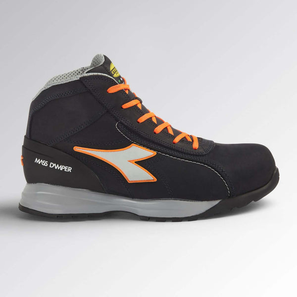 Diadora Glove Mds Mid Dark Navy Orange Fluo S3 Werkschoenen